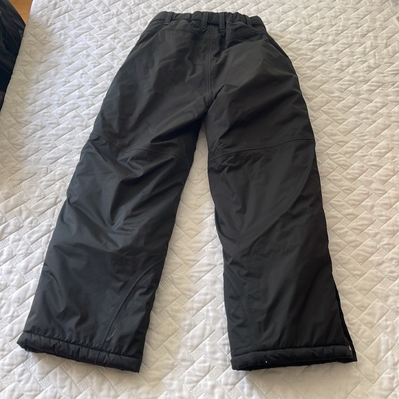 Size 10 LL Bean Unisex Black Ski and Snow Pants - Picture 2 of 4